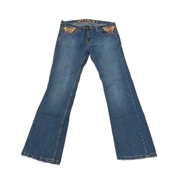 Coogi Australian authentic embroidered bootcut jeans - Picture 2 of 11